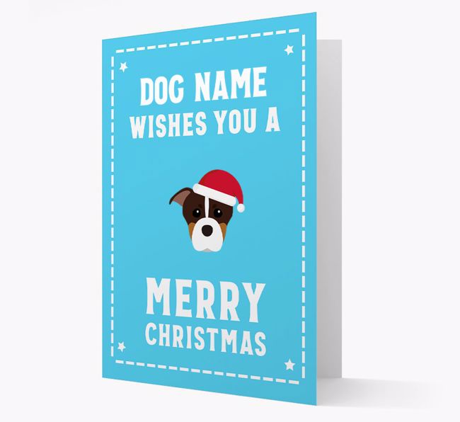 'Christmas Wishes' Card with your {breedFullName} Christmas Icon